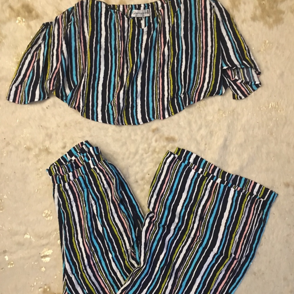Boho Stripe Two Piece Set - Picture 3 of 4